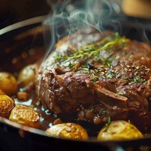 recette paleron cocotte en fonte