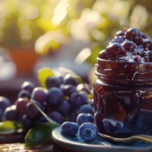 confiture de myrtilles