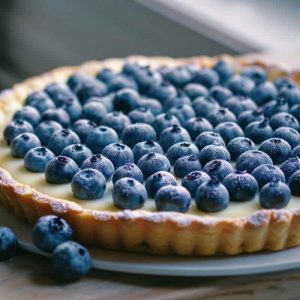 tarte myrtille crème pâtissière