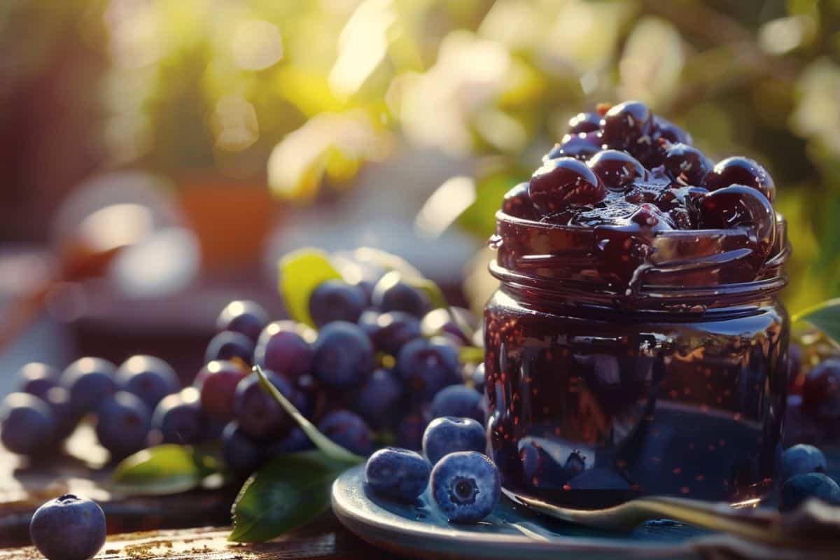 confiture de myrtilles